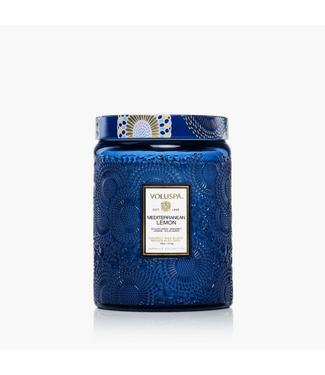 Voluspa Mediterranean Lemon 18oz Large Jar Candle
