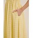 Textured Halter Smocked Midi Dress Lemon Drop