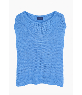 Anna Tee Chunky Top Blue Wind