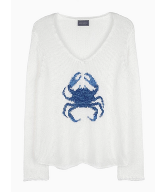 Marled Crab V Breaker White/Royal Coast Marl