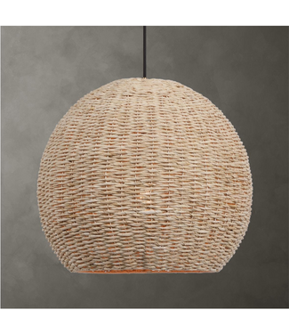 Uttermost Seagrass Dome Pendant