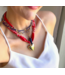 Gemstone Fish Pendant Necklace Lapis