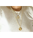 Gold Burst Pendant Necklace