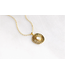 Gold Burst Pendant Necklace