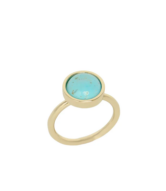 L George Amy Halo Ring Turquoise