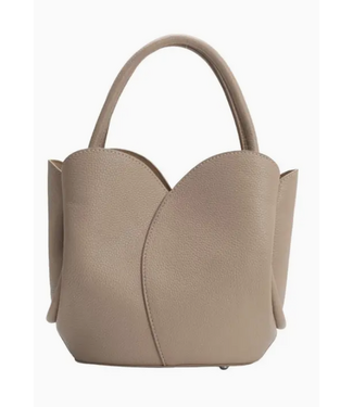 Melie Bianco Tulip Mushroom Recycled Vegan Lthr Top Handle