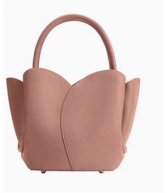 Melie Bianco Tulip Rose Recycled Vegan Lthr Top Handle