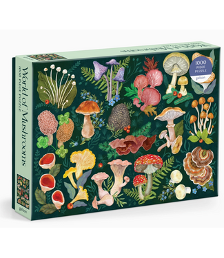 World of Mushrooms 1000 Piece Puzzle By Galison