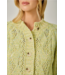 Multicolor Cable Knit Cardigan Yellow