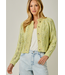 Multicolor Cable Knit Cardigan Yellow