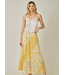 Mixed Print Maxi Skirt Yellow Bell Mix