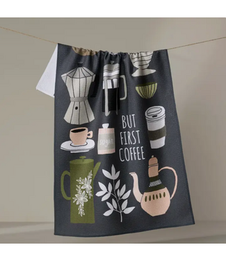 But First, Coffee Tea Towel