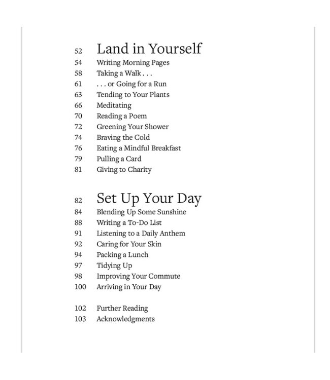 Morning Rituals Book