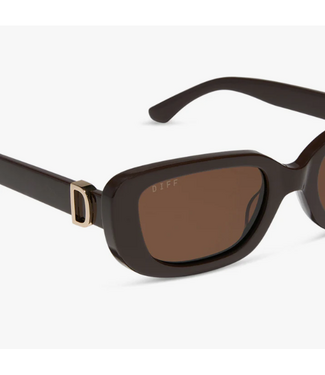 Diff Eyewear Daphne Truffle & Truffle Sunglasses