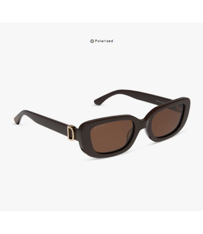 Diff Eyewear Daphne Truffle & Truffle Sunglasses