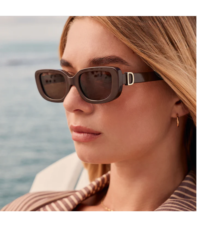 Diff Eyewear Daphne Truffle & Truffle Sunglasses