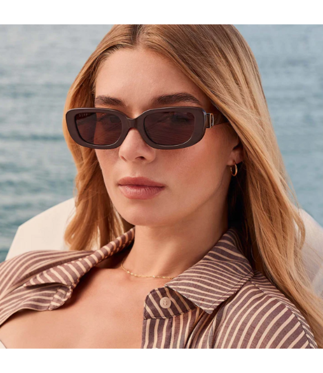 Diff Eyewear Daphne Truffle & Truffle Sunglasses