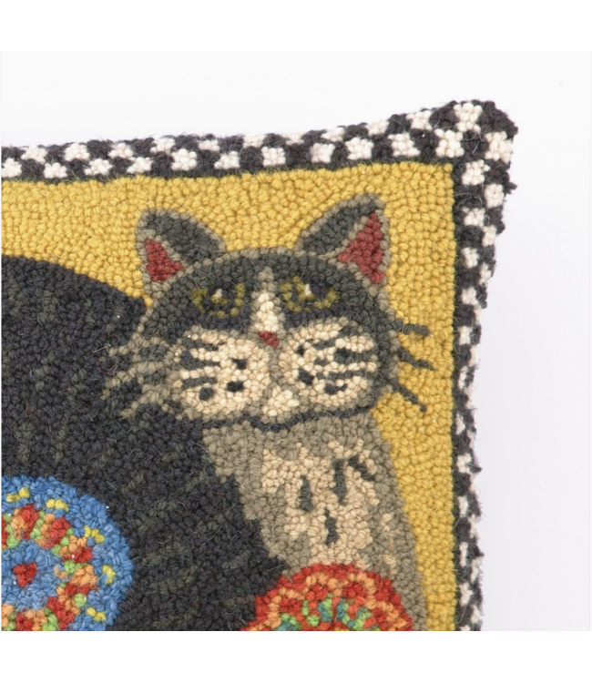 Penny Flower Cat Hook Pillow
