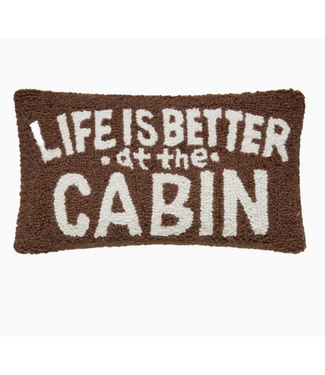 Life On Cabin Hook Pillow