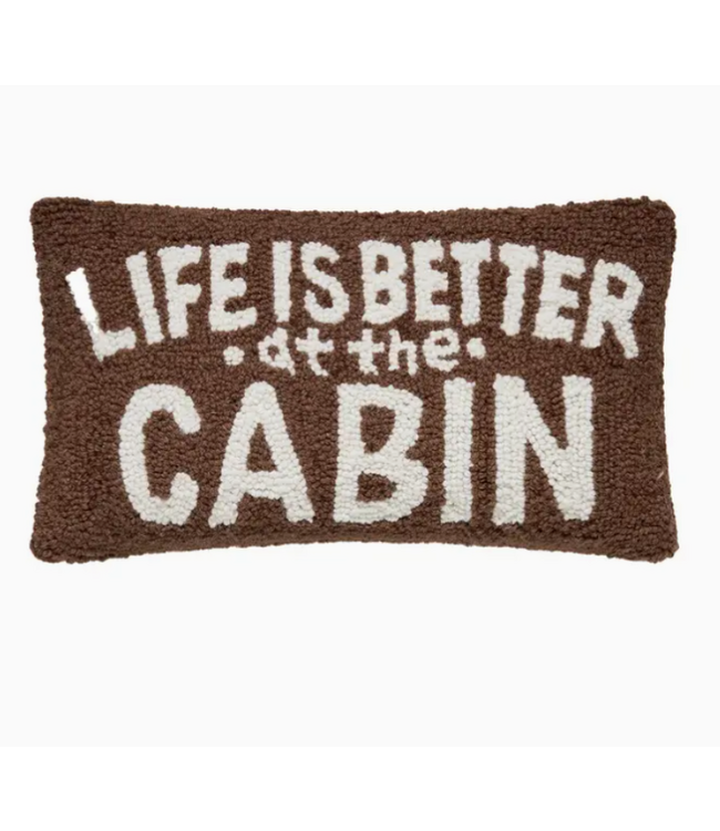 Life On Cabin Hook Pillow