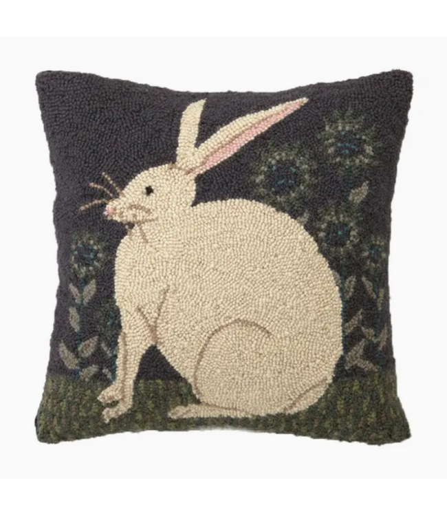 Hare with Sunflowers Hook Pillow