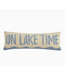 On Lake Time Hook Pillow, Blue/White