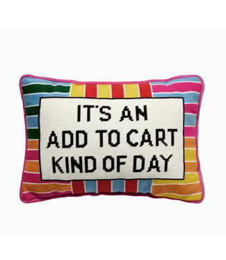 Add To Cart Embroidered Pillow