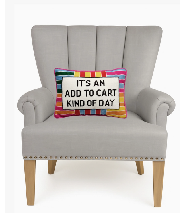 Add To Cart Embroidered Pillow