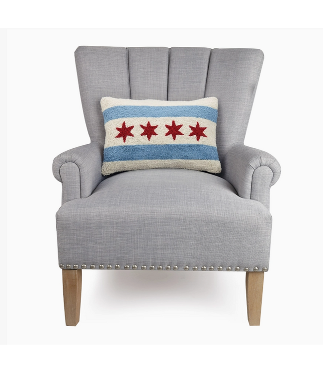 Chicago Flag Hook Pillow