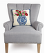 Chinoiserie Vase Tulips Hook Pillow