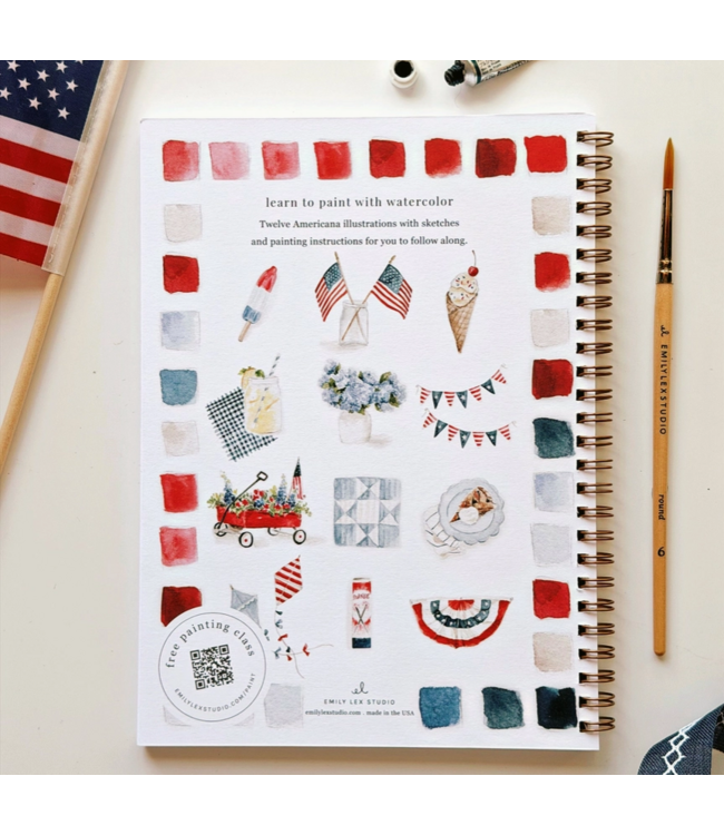 Emily Lex Studio Americana Watercolor Workbook