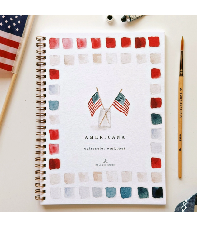 Emily Lex Studio Americana Watercolor Workbook