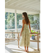 Woven Tencel Nylon Floral Print Midi Dress