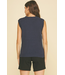 American Flag Sweater Top Navy