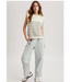Striped Muscle Tank Sweater Black
