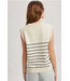 Striped Muscle Tank Sweater Black