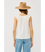 Ladder Lace Ruffle Sleeve Top White