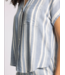 Benny Shirt Ivory Blue