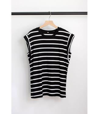Chasing Summer Tank White Stripe