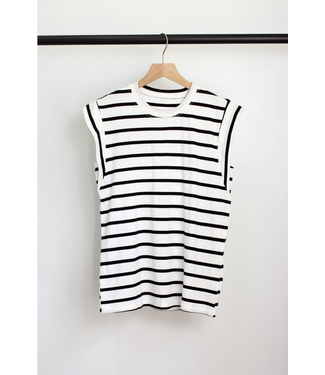 Chasing Summer Tank Black Stripe