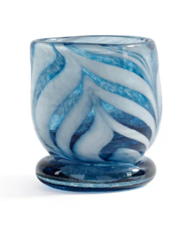 Venezia Colored Tealight / Votive Holder- Sea Blue