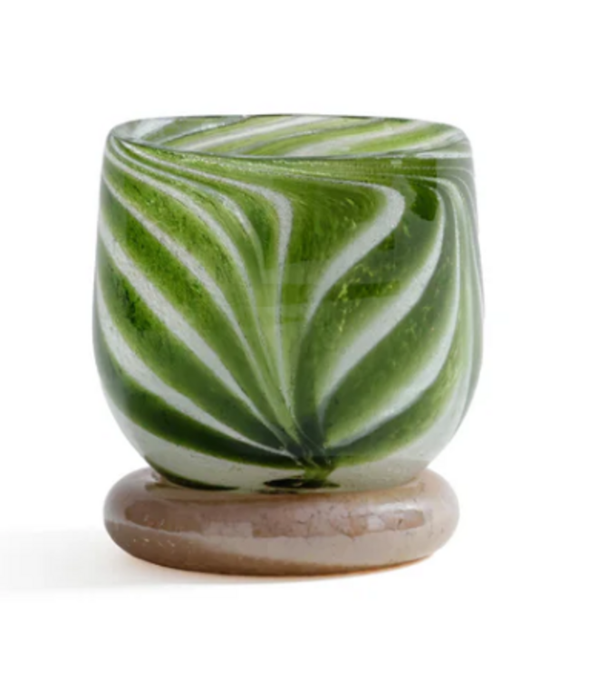 Venezia Colored Tealight / Votive Holder- Garden Green