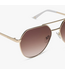 Diff Eyewear Beach Riot Reserve Gold Brown Sunglasses