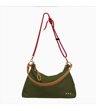 Cosette Canvas Shoulder Bag Olive