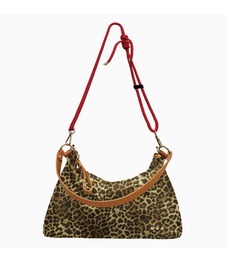 Cosette Canvas Shoulder Bag Leopard