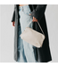 Harper Hobo Woven Shoulder Bag Cream