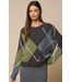 Argyle Long Sleeve Crewneck Sweater