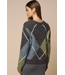 Argyle Long Sleeve Crewneck Sweater