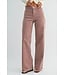 Just Black Denim Classic Relaxed Wide Leg - Spice Brown Stripe
