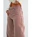 Just Black Denim Classic Relaxed Wide Leg - Spice Brown Stripe